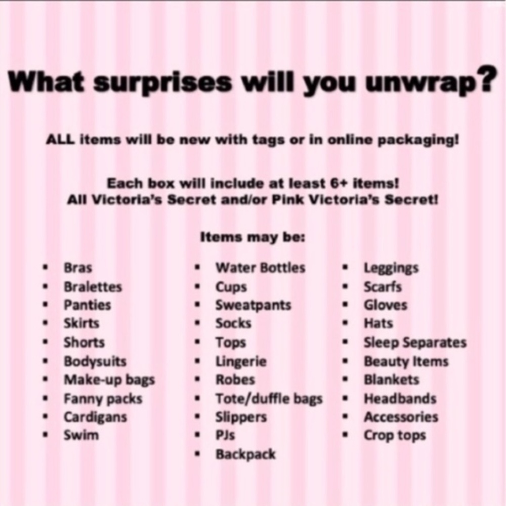 Victoria’s Secret & VS Pink Mystery Box 📦 - Picture 3 of 7